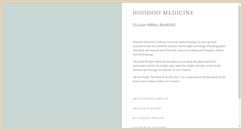 Desktop Screenshot of hoodoomedicine.com